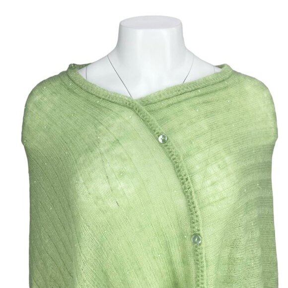 APRIL CORNELL Linda Wool Blend Poncho Sz ONE SIZE - Picture 2 of 7